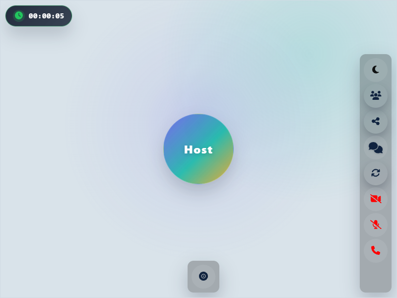 Angular broadcast room screenshot