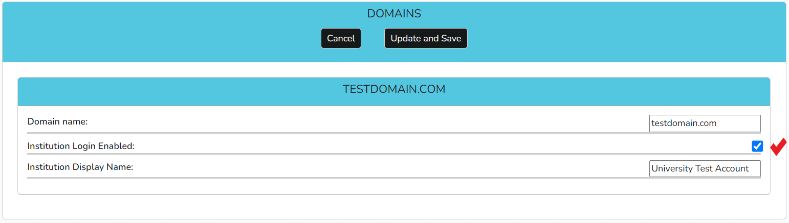 Domain Registration Interface
