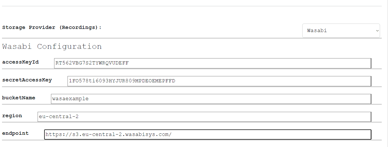 S3 Storage Configuration